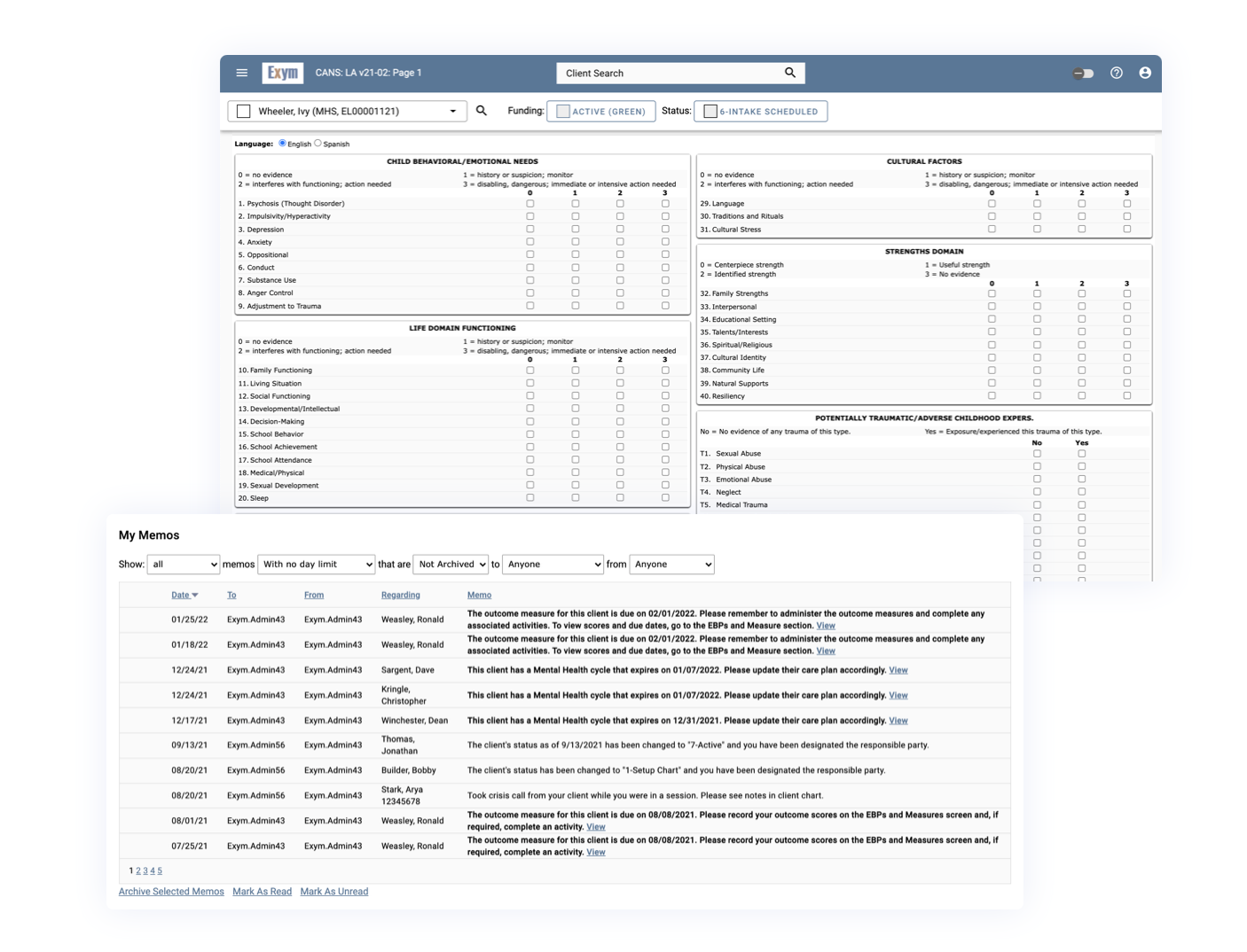 Maximize revenue with Exym EHR software | product screenshots